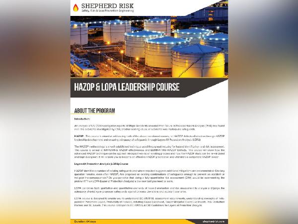 Shepherd Risk Hazop Flyer - Faraz Akbar